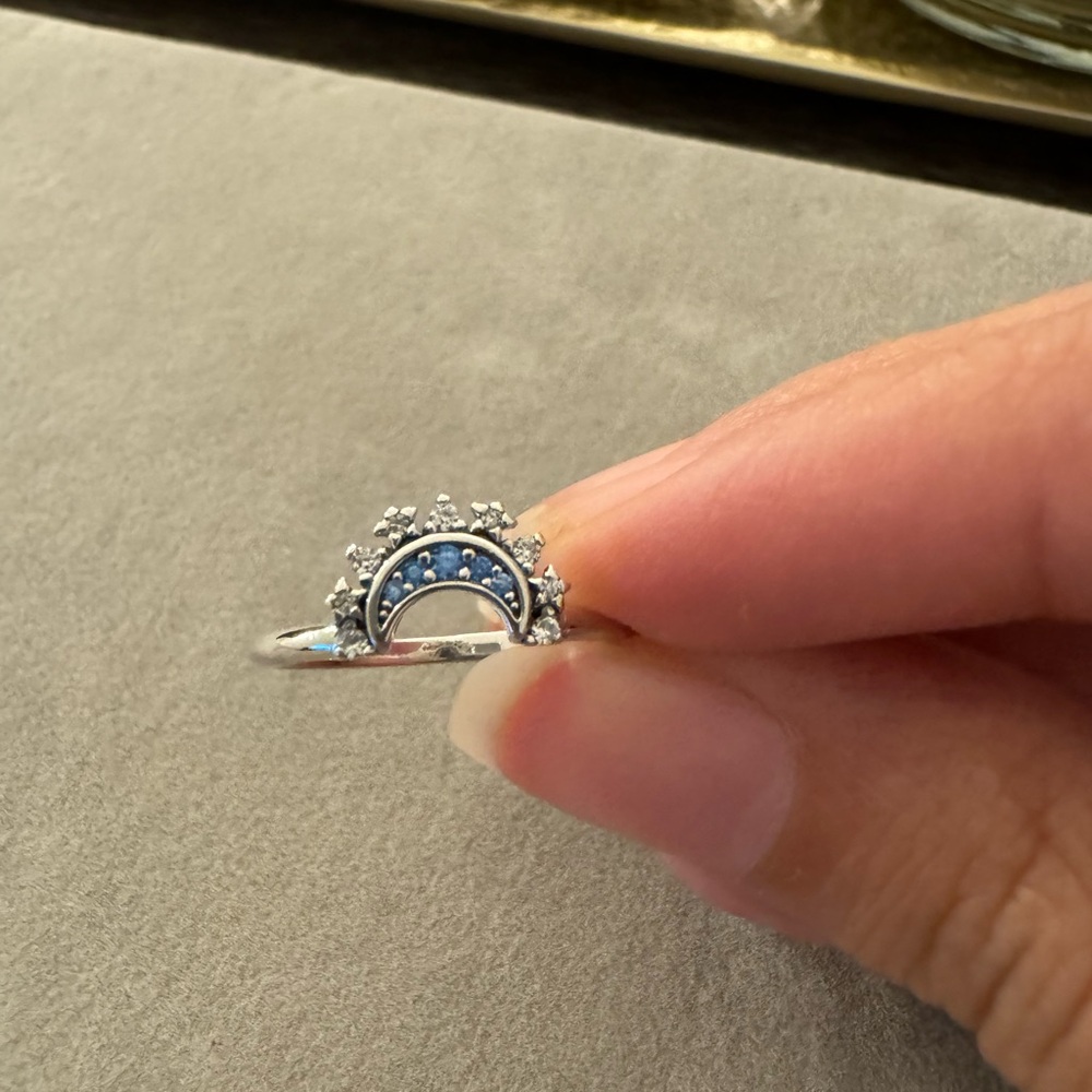 Half moon ring